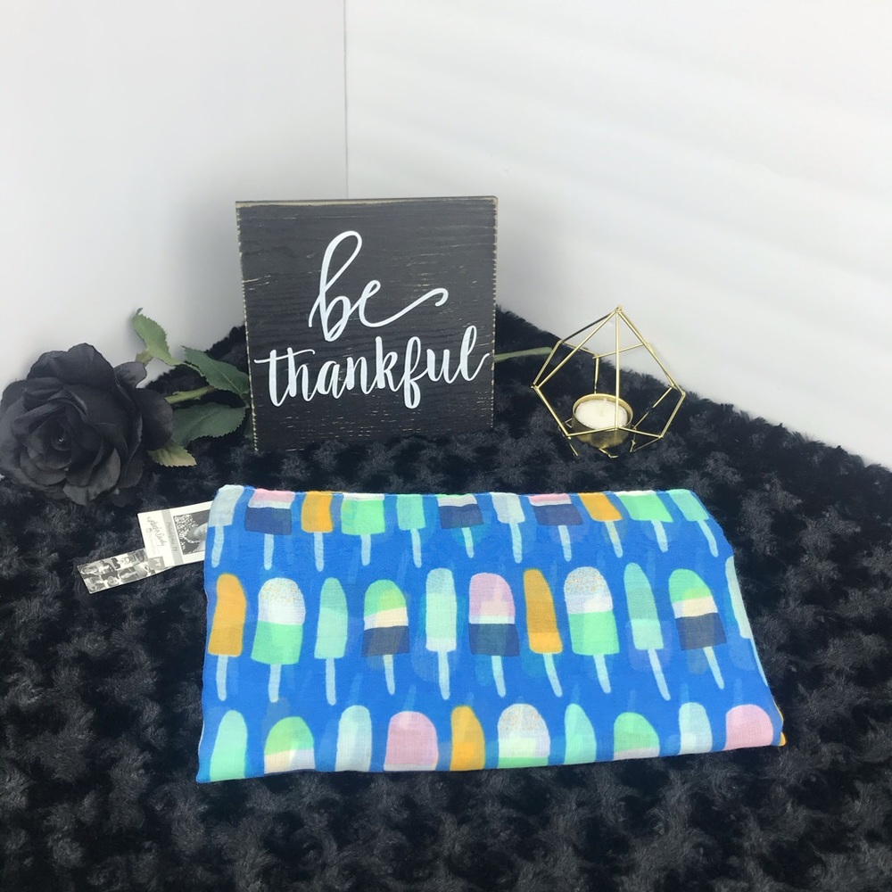 NWT Printed Village Popsicle Scarf